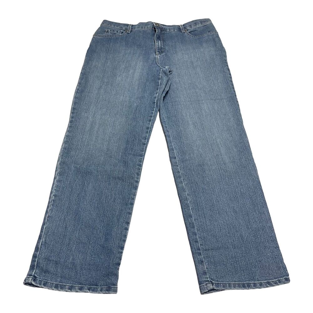 Gloria Vanderbilt Amanda Jeans Women's 18 Blue Stretch 5-Pockets Straight Leg